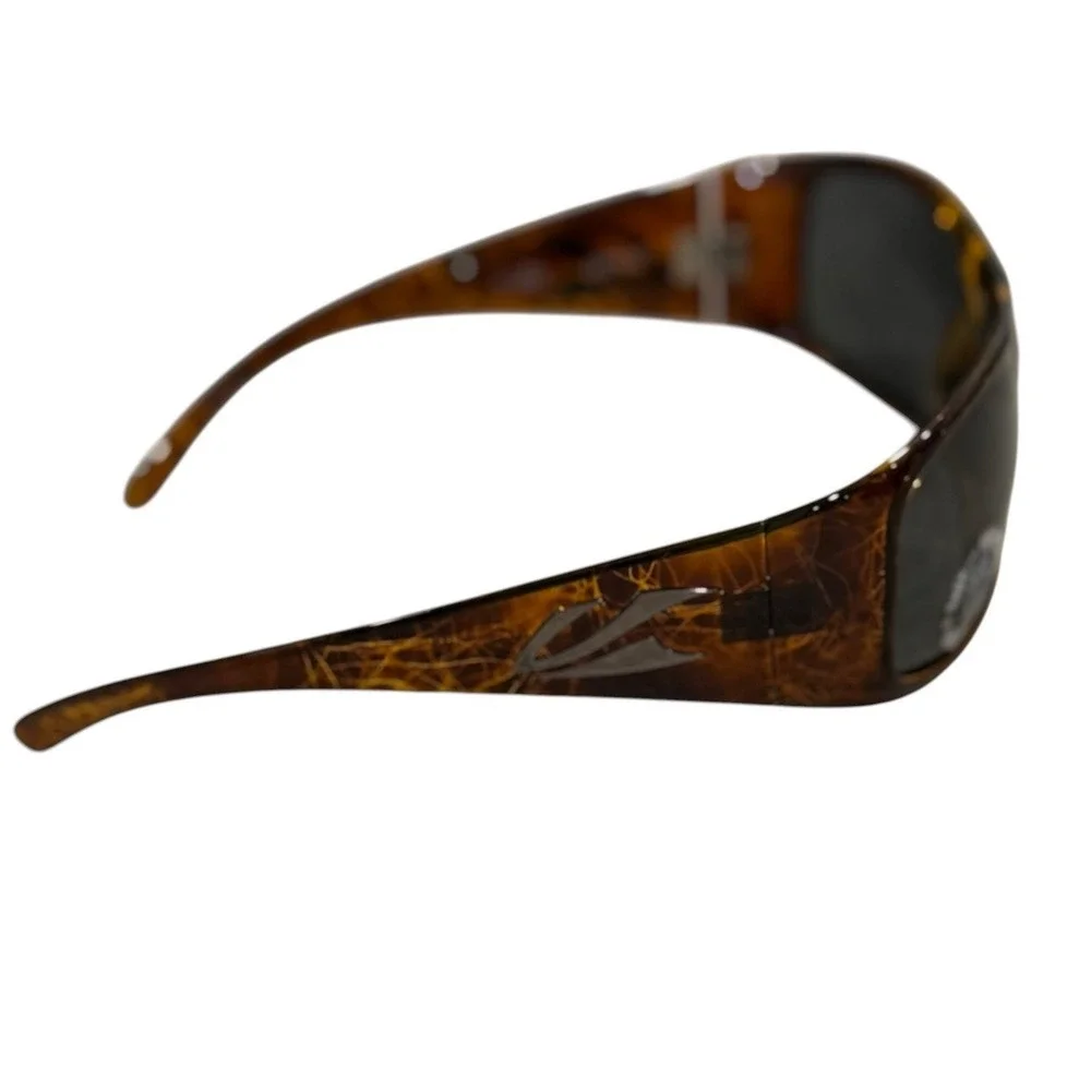 Kaenon NEW Tortoise Brown Polarized Full Rim Jetty Wrap Rectangular Sunglasses